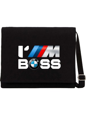 Zepplin Giyim Bmw Im Boos Siyah Kanvas Postacı Çantası