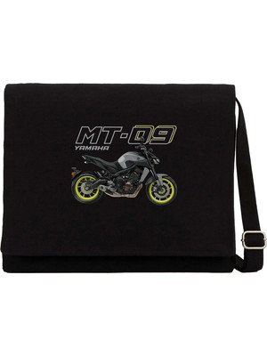 Zepplin Giyim Yamaha mt 09 Siyah Kanvas Postacı Çantası