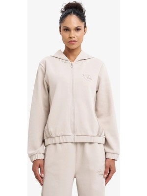 Lescon Kadın Fermuarlı Kapüşonlu Sweatshirt 26N-2120