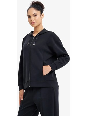 Lescon Kadın Fermuarlı Kapüşonlu Sweatshirt 26N-2103