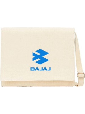 Zepplin Giyim Bajaj Logo 1 Krem Kanvas Postacı Çantası