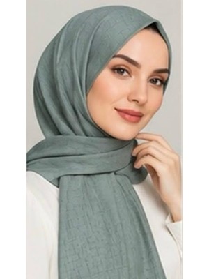 Nergis Lerrascarf Şal Bambu Kraş Özel Dikişli Uzun Mevsimlik