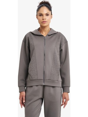 Lescon Kadın Fermuarlı Kapüşonlu Sweatshirt 26N-2134