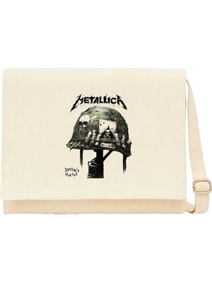 Zepplin Giyim Metallica Diposab E Heroes Krem Kanvas Postacı Çantası