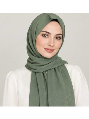 Nergis Lerrascarf Şal Bambu Kraş Özel Dikişli Uzun Mevsimlik