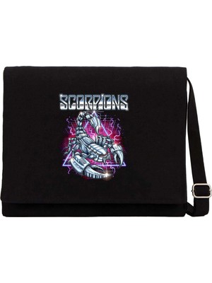 Zepplin Giyim Scorpions Neo-Scorp Siyah Kanvas Postacı Çantası