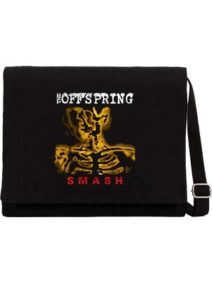 Zepplin Giyim The Offspring Smash Siyah Kanvas Postacı Çantası