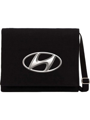 Zepplin Giyim Hyundai Logo Siyah Kanvas Postacı Çantası