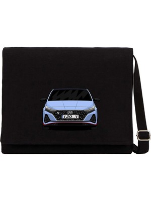 Zepplin Giyim Hyundai İ20N Siyah Kanvas Postacı Çantası