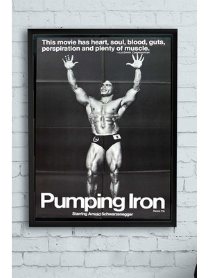 SBN - Store (PSTER13032) Pumping Vücut Geliştirme Body Building Fitness Çerçeveli Tablo (30 x 40CM)
