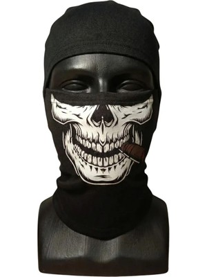 Nilya Unisex Kuru Kafa Puro Baskılı Balaklava 1 Adet Tek Beden Viskoz Kask Içi Outdoor Maske