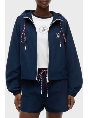 Tommy Hilfiger Su Geçirmez Kapüşonlu Yaka Mont Kadın Mont WW0WW49852 C1G