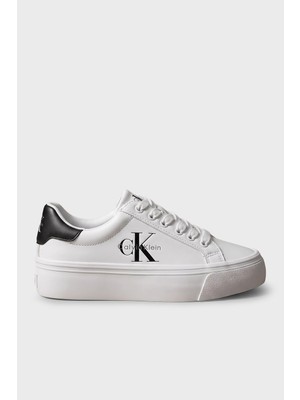 Calvin Klein Deri Logolu Sneaker Ayakkabı HW0HW03159YAF Kadın Ayakkabı HW0HW03159 Yaf