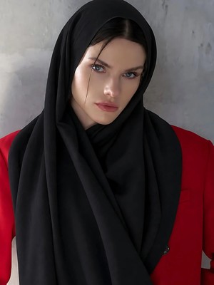 Cassenta Scarf Fiore Pamuklu Şal Düz Renk Tesettür Şalı