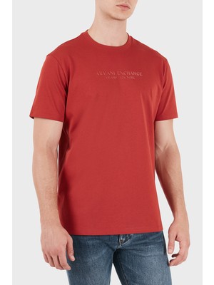 Armani Exchange % 100 Pamuk Regular Fit Bisiklet Yaka T Shirt Erkek T Shirt XM001280 AF10361 U5012