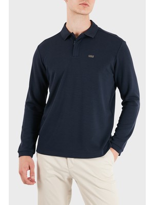 Ea7 Logolu Regular Fit Fermuarlı Polo Erkek Polo 7M002106 AF27717 UB102