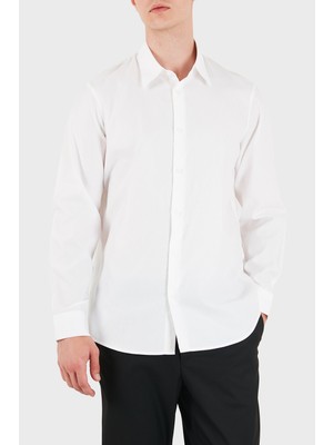 Armani Exchange % 100 Pamuk Regular Fit Uzun Kollu Gömlek Erkek Gömlek XM003384 AF28566 F0230
