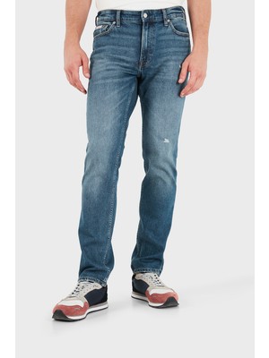 Calvin Klein Pamuklu Normal Bel Düz Paça Jeans LV04RG776GVXZ Erkek Kot Pantolon LV04RG776G Vxz