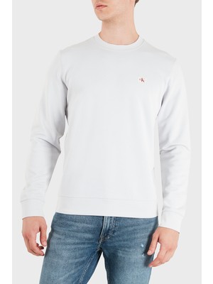 Calvin Klein Logolu Pamuklu Regular Fit Bisiklet Yaka Sweat LV04RG268GPSX Erkek Sweat LV04RG268G Psx