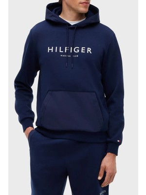 Tommy Hilfiger Pamuklu Logolu Kapüşonlu Yaka Sweat Erkek Sweat MW0MW43191 Dcc