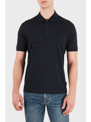 Armani Exchange % 100 Pamuk Regular Fit Düğme Polo Erkek Polo XM002905 AF10356 UB101