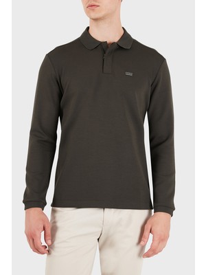 Ea7 Logolu Regular Fit Fermuarlı Polo Erkek Polo 7M002106 AF27717 U6027