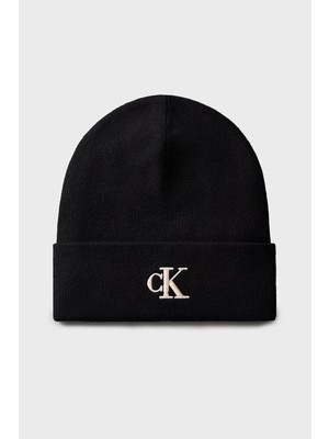 Calvin Klein Logolu Bere LV04F8098GUB1 Kadın Bere LV04F8098G Ub1