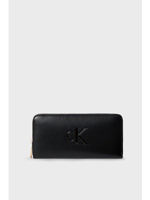 Calvin Klein Logolu Fermuarlı Cüzdan LV04F1077GUB1 Kadın Cüzdan LV04F1077G Ub1