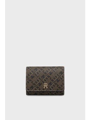 Tommy Hilfiger Logo Monogramlı Fermuarlı Cüzdan Kadın Cüzdan AW0AW18998 0gj