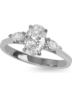 Abgar Özasi Mücevherat 0,70 Ct (D/sı2) Vintage Tasarım Oval Kesim Pırlanta Tektaş Yüzük Hrd Sertifikalı - Aurora
