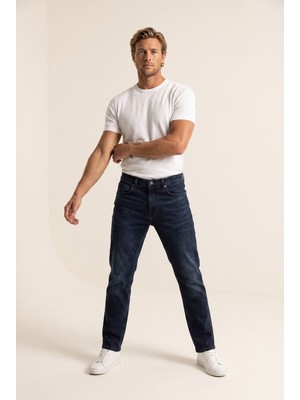 JSCO Erkek Texas Yüksek Bel Fermuarlı Boru Paça Jean Pantolon JS4412-F08