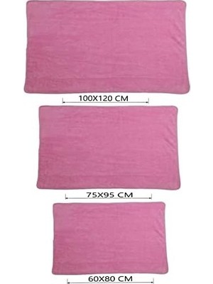 SBN - Store Prime Kedi ve Köpek Battaniyesi Yumuşak Peluş Yıkanabilir 1 Adet Pembe (Küçük Boy 80X60)