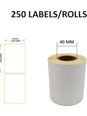 SBN - Store Prime Kargo Etiketi Eko Termal Rulo Etiket 100MM x 150MM 350 Adet Direk Termal Transfer Etiketi