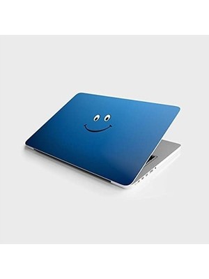 SBN - Store Prime Laptop Bilgisayar Notebook Pc Kaplama Etiketi Gülümse Mavi