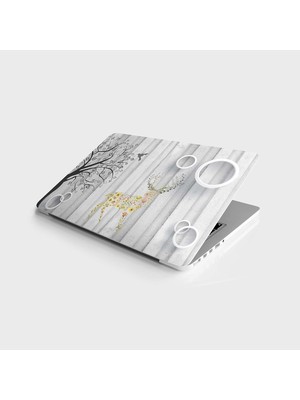 SBN - Store Prime Laptop Notebook Pc Kaplama Etiketi Renkli Geyik