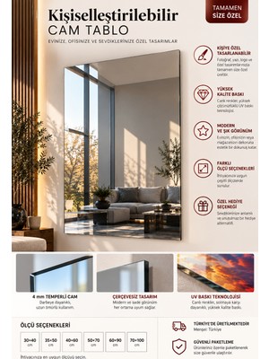 The Goods Concept Kişiye Özel Kişiselleştirilebilir Cam Tablo