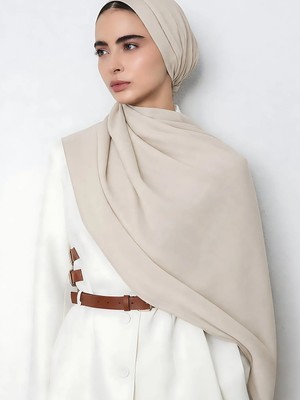 Cassenta Scarf Fiore Pamuklu Şal Düz Renk Tesettür Şalı