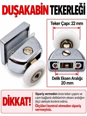 AYRINTISHOP Artemis Duşakabin Cam Kapı Nöstar Tekerleri Rulman Tekerleği 1 Adet