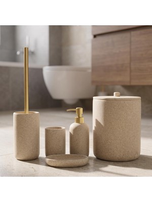 Acar JHN-09344 Laduree Collection 5'li Banyo Set Bej