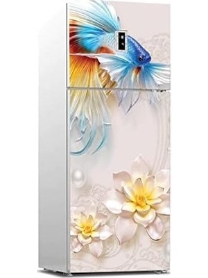SBN - Store Prime Buzdolabı Kaplama Dolap Kaplama Etiketi 3D Balık