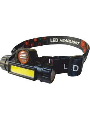 Marsilyan 1 Adet Cata Ct 9120 Mir 3W Ledli Şarjlı Kafa Lambası 6400K Beyaz Işık
