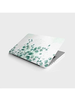 SBN - Store Prime Laptop Notebook Pc Kaplama Etiketi Yeşil Çiçek