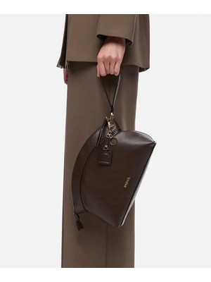 İpekyol Logo Baskılı Deri Görünümlü Clutch IW6260121012006