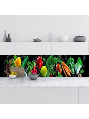 SBN - Store Prime Mutfak Tezgah Arası Folyo Kaplama Folyosu Sebzeler 60X500 cm