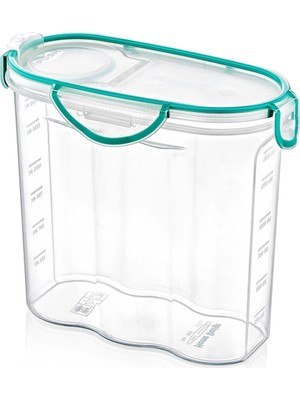 Aslanoğlu Store Ergonomik Hava Geçirmez 1,7 Litre Saklama Kabı ile Güvenli Depolama