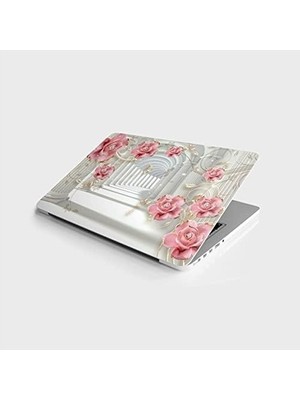 SBN - Store Prime Laptop Bilgisayar Notebook Pc Kaplama Etiketi 3D Çiçek Yol