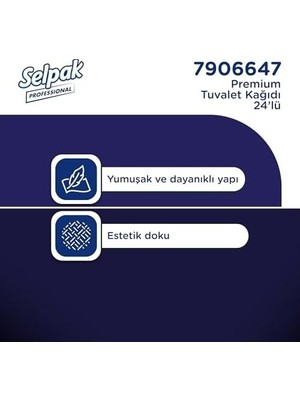 SBN - Store Prime Selpak Professional Premium Tuvalet Kağıdı, 24 Rulo