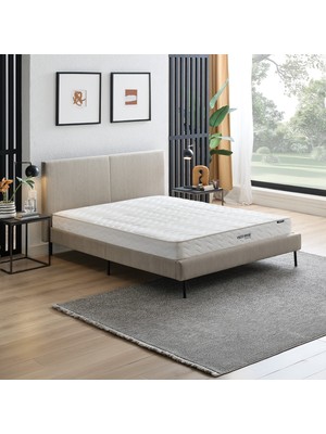 Yataş Visco Sense Comfort Yatak, Savana Başlıklı Karyola 3'lü Set - Bej