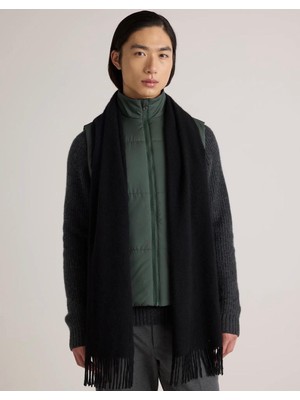 Wearflawless Unisex Püsküllü Yumuşak Dokulu Bordo Şal Atkı, Erkek Kışlık Boyun Atkısı, Erkek Için Hediye, 45X200CM