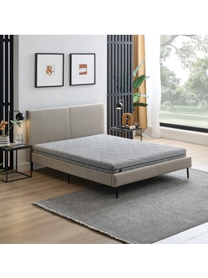 Yataş Optimum Flex Yatak, Savana Başlıklı Karyola 3'lü Set - Bej
